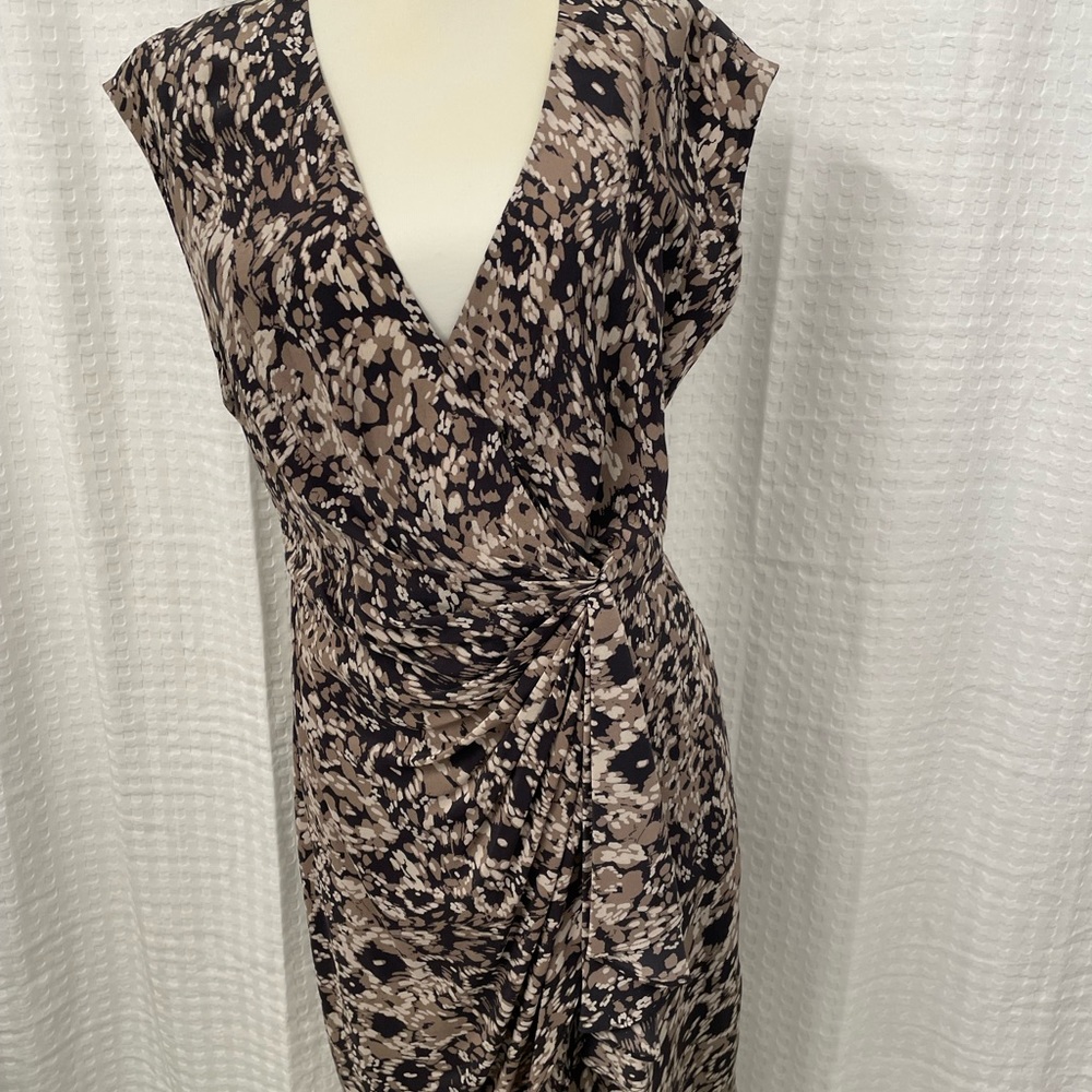 Rachel Zoe Black & Tan Silk Sheath Dress- size 8 New with Tags!